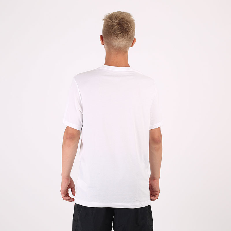 мужская белая футболка Jordan Jumpman Dri-FIT Cotton Short Sleeve Crew BQ6740-101 - цена, описание, фото 4